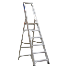 6-Tread Industrial Aluminium Step Ladder - BS 2037/1