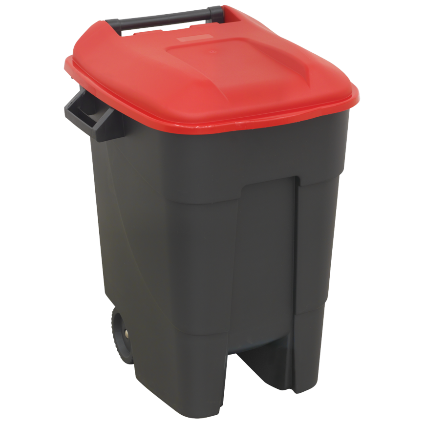 100L Refuse/Wheelie Bin - Red