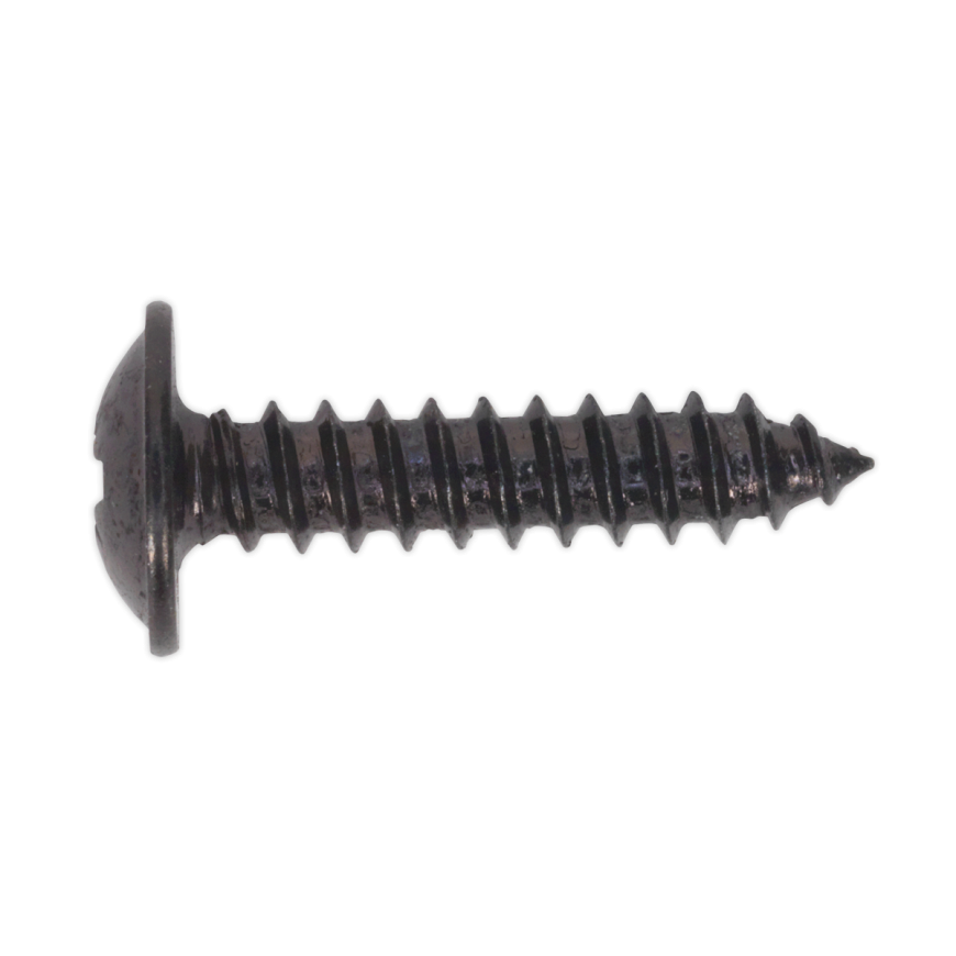 4.2 x 19mm Black Pozi Self-Tapping Flanged Head Screw - Pack of 100