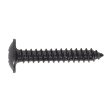 4.2 x 25mm Black Pozi Self-Tapping Flanged Head Screw - Pack of 100