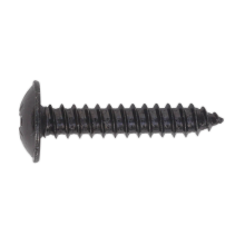 4.8 x 25mm Black Pozi Self-Tapping Flanged Head Screw - Pack of 100