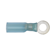Ø6.4mm Blue Heat Shrink Ring Terminal - Pack of 25