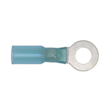 Ø8.4mm Blue Heat Shrink Ring Terminal - Pack of 25