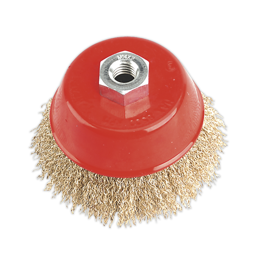 Ø100mm Brassed Steel Cup Brush M14 x 2mm