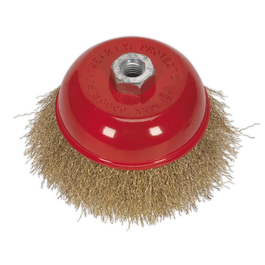 Ø125mm Brassed Steel Cup Brush M14 x 2mm