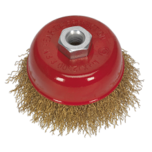 Ø75mm Brassed Steel Cup Brush M10 x 1.5mm