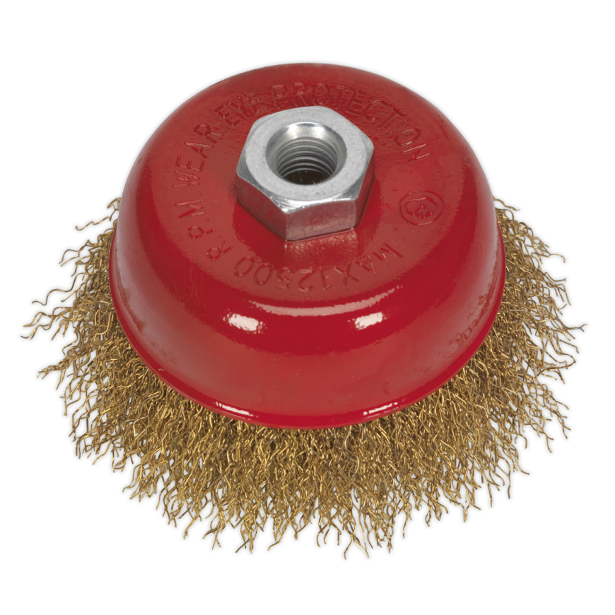 Ø75mm Brassed Steel Cup Brush M10 x 1.5mm