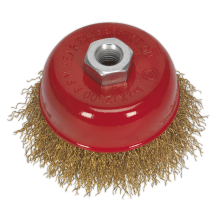 Ø75mm Brassed Steel Cup Brush M14 x 2mm