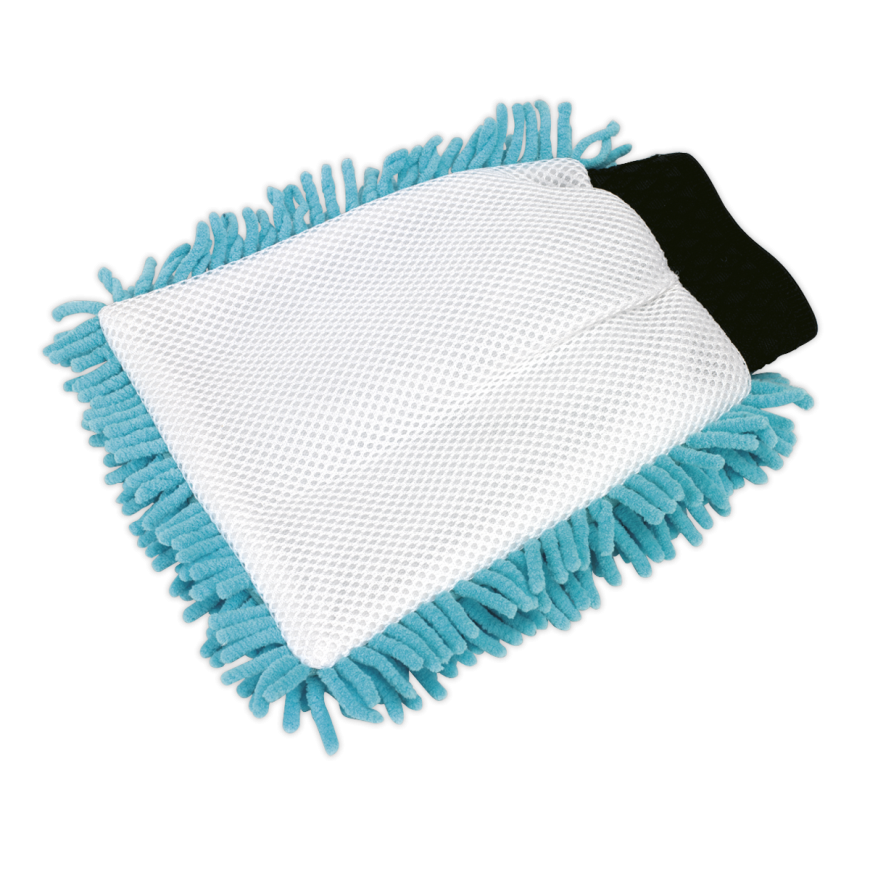 2-in-1 Shaggy Microfibre Mitt