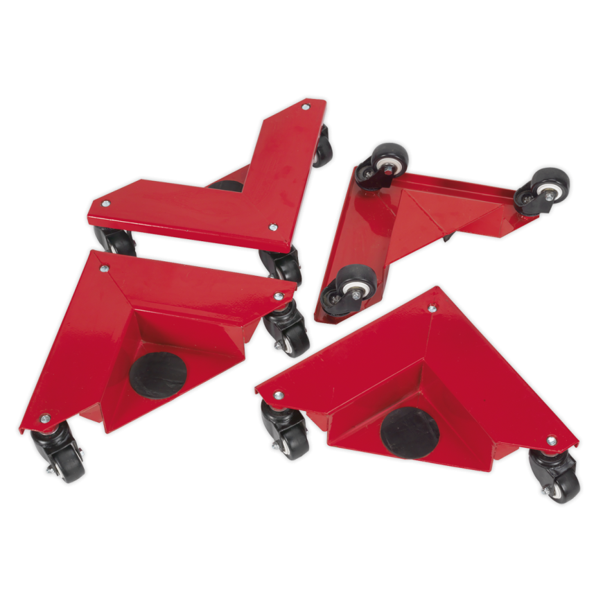 Set of 4 Corner Transport Dollies - 150kg Capacity