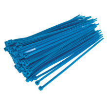 200 x 4.4mm Blue Cable Tie - Pack of 100
