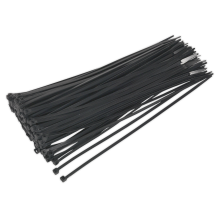 300 x 4.8mm Black Cable Tie - Pack of 100