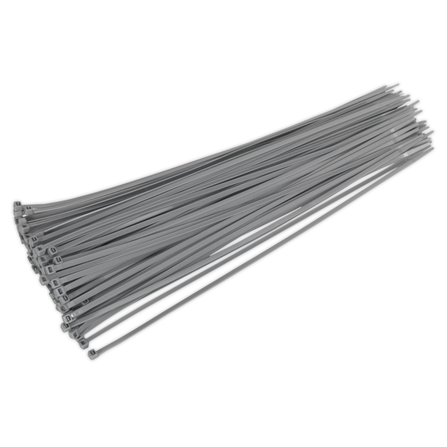 380 x 4.4mm Silver Cable Tie - Pack of 100