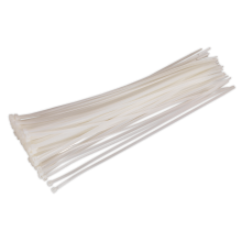 380 x 4.8mm White Cable Tie - Pack of 100