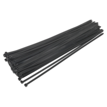 650 x 12mm Black Cable Tie - Pack of 50