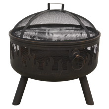 Dellonda Deluxe Outdoor Fire Pit, Cooking Grill & Poker