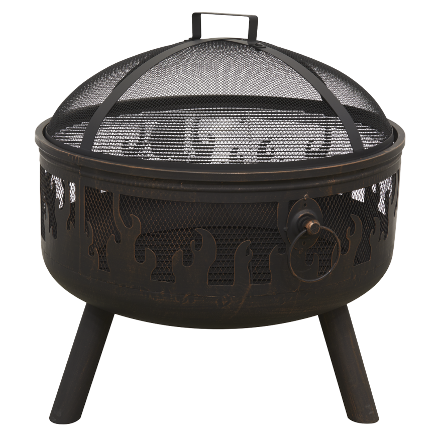 Dellonda Deluxe Outdoor Fire Pit, Cooking Grill & Poker