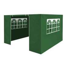 Dellonda Premium Fabric Side Panels - Dark Green