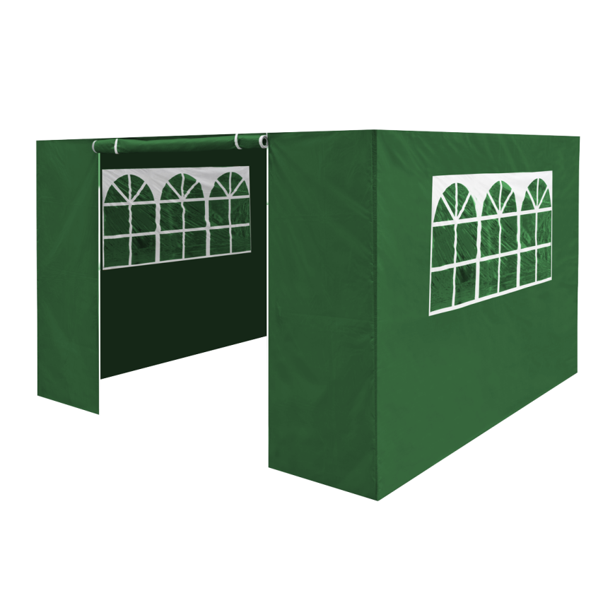 Dellonda Premium Fabric Side Panels - Dark Green