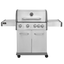 Dellonda 4+1 Burner Deluxe Gas BBQ Grill - Stainless Steel