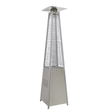 Dellonda 13kW Pyramid Gas Patio Heater - Stainless Steel