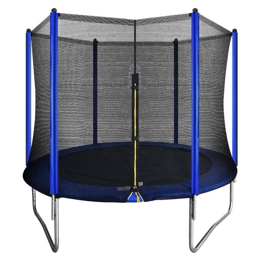 Dellonda 8ft Heavy-Duty Outdoor Trampoline with Safety Enclosure Net