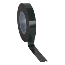 25mm x 10m Double-Sided Adhesive Foam Tape - Green Backing