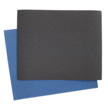 230 x 280mm Emery Sheet Blue Twill 120Grit - Pack of 25