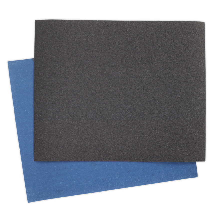 230 x 280mm Emery Sheet Blue Twill 120Grit - Pack of 25