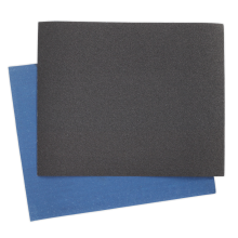 230 x 280mm Emery Sheet Blue Twill 80Grit - Pack of 25
