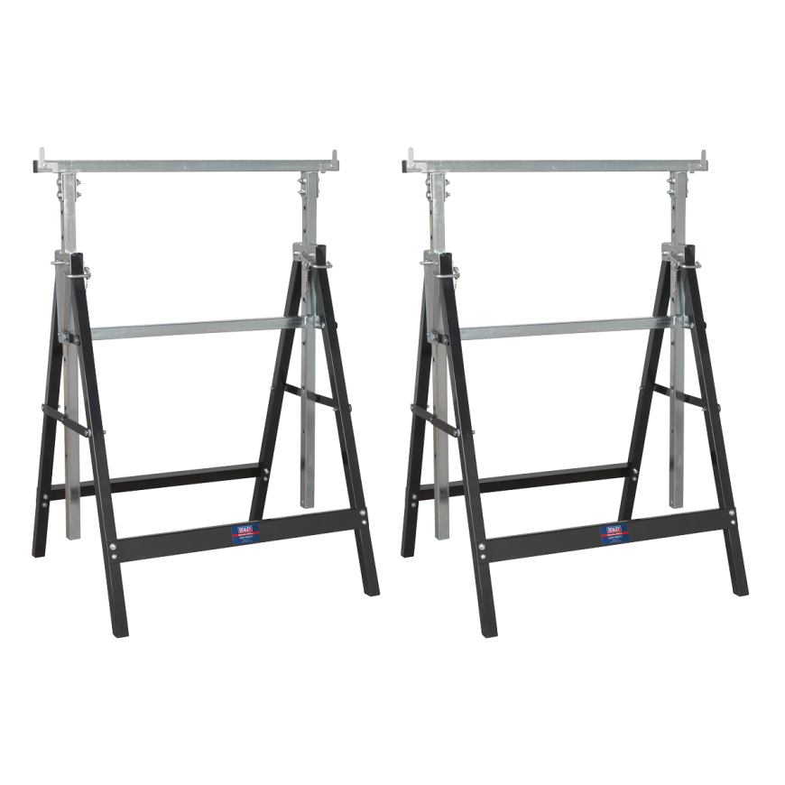 Fold Down Telescopic Trestle - 200kg Capacity - Pair