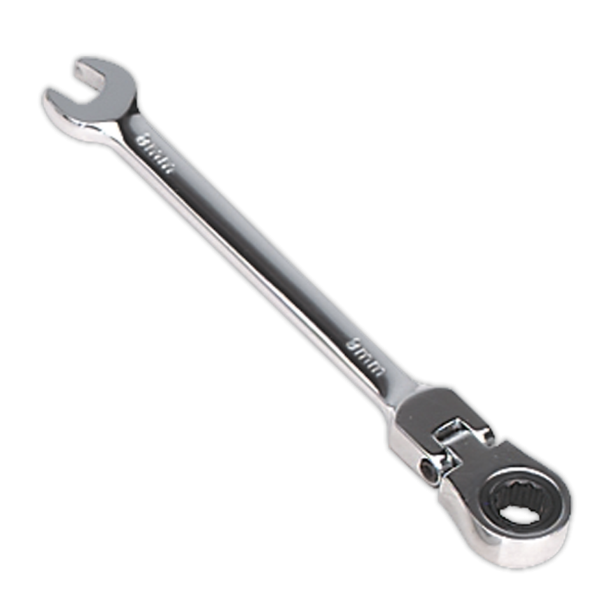 8mm Flexi-Head Ratchet Combination Spanner