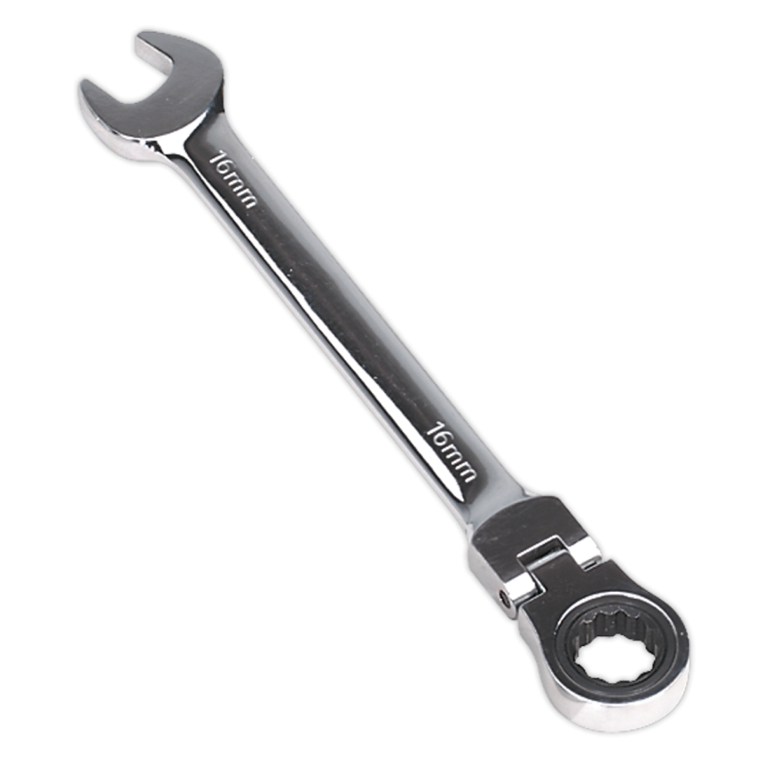 16mm Flexi-Head Ratchet Combination Spanner