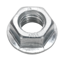 Zinc Plated Serrated Flange Nut DIN 6923 - M12 - Pack of 50