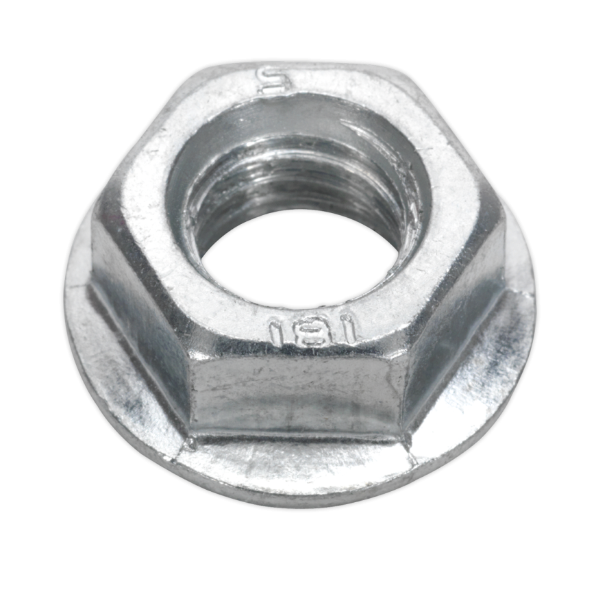 Zinc Plated Serrated Flange Nut DIN 6923 - M12 - Pack of 50