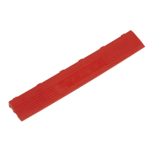 400 x 60mm Red Female Polypropylene Floor Tile Edge - Pack of 6
