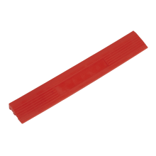 400 x 60mm Red Male Polypropylene Floor Tile Edge - Pack of 6