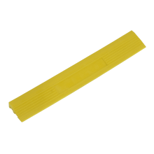 400 x 60mm Yellow Male Polypropylene Floor Tile Edge - Pack of 6