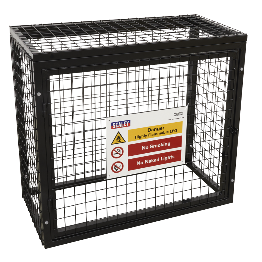 Gas Cylinder Safety Cage - 2 x 47kg Cylinders