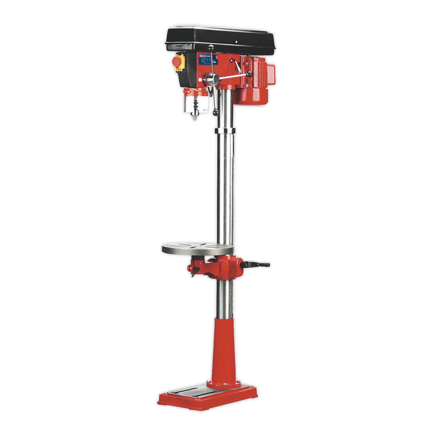 16-Speed Floor Pillar Drill 1580mm Height 550W