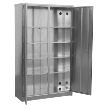 4-Shelf Extra-Wide Galvanized Steel Floor Cabinet