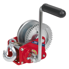 540kg Capacity Geared Hand Winch with Brake & Cable