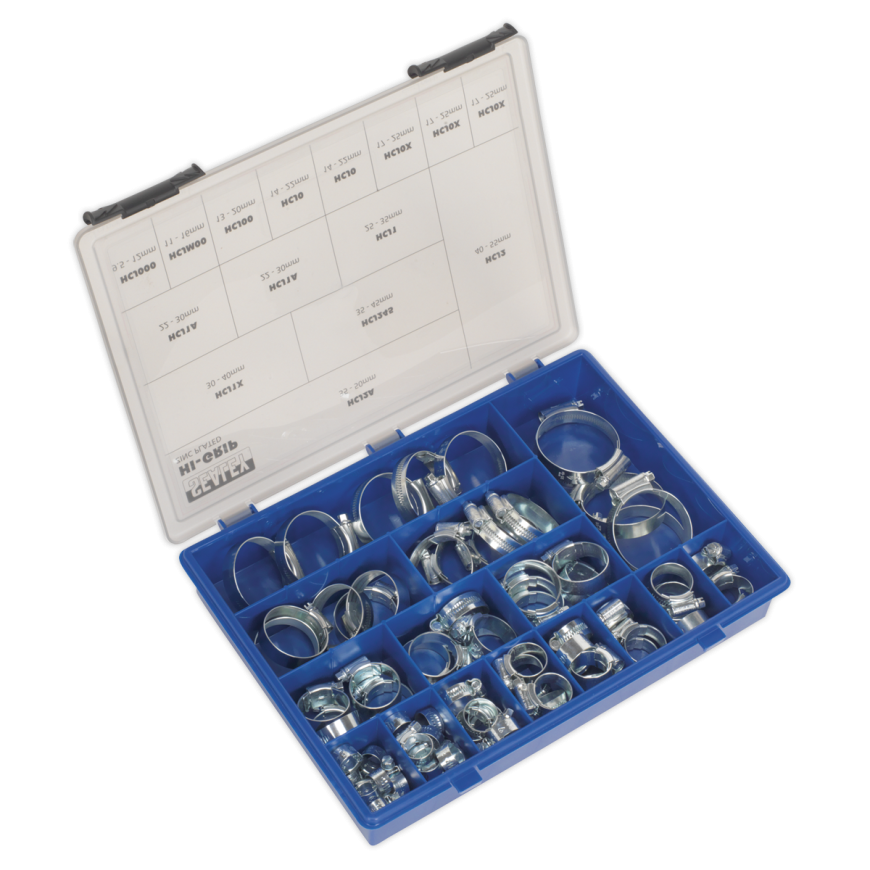 81pc HI-GRIP® Hose Clip Assortment - DIN3017 Ø9.5-55mm