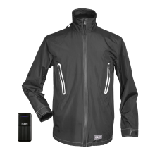 5V Heated Rain Jacket - Large with Power Bank