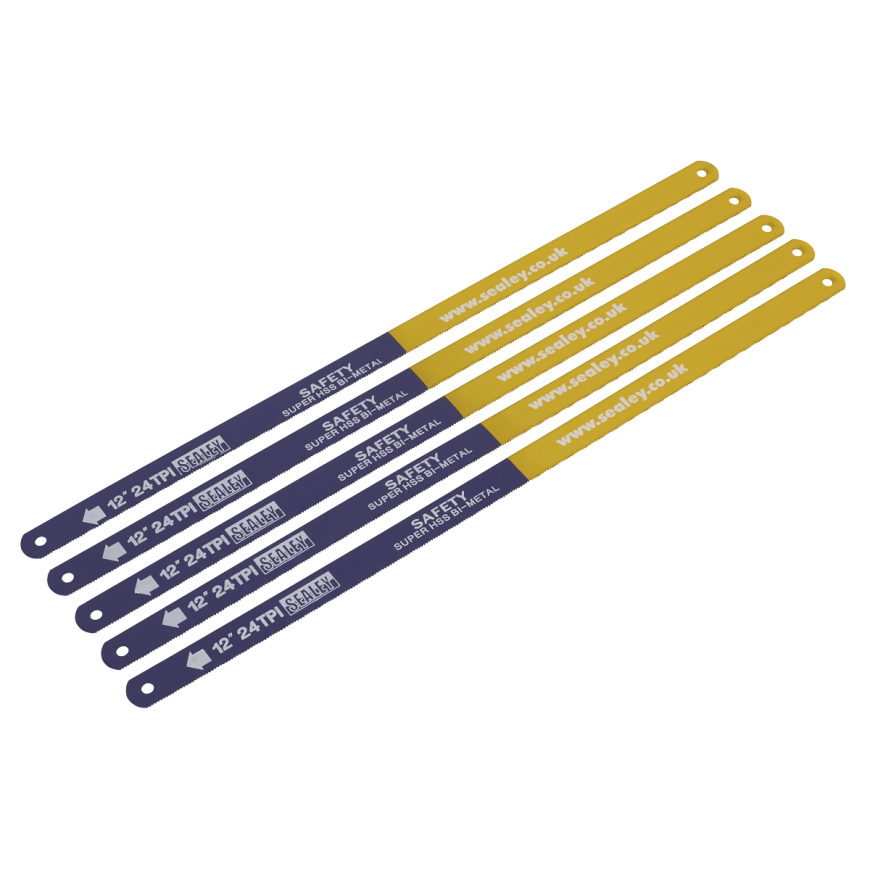 24tpi Bi-Metal Hacksaw Blade HSS - Pack of 5