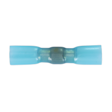 Blue Heat Shrink Butt Connector with Crimp & Solder - Pack of 25