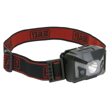 3W SMD LED & 2 Red LED Head Torch with Auto-Sensor