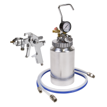 HVLP Pressure Pot System with Spray Gun & Hoses 1.7mm Set-Up