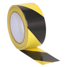 50mm x 33m Black/Yellow Hazard Warning Tape