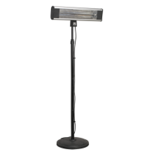 1800W High Efficiency Carbon Fibre Infrared Patio Heater with Telescopic Floor Stand